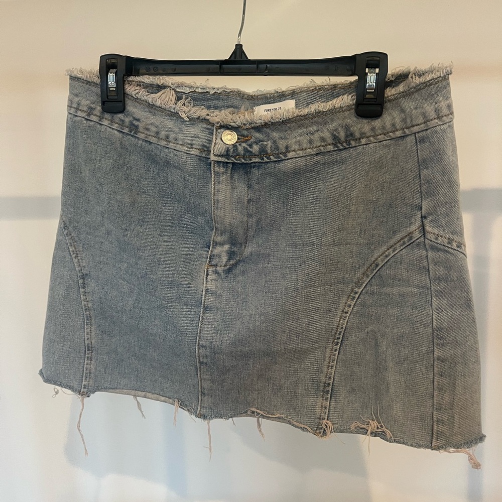 Forever 21 Blue Skater Mini Skirt for Night Out